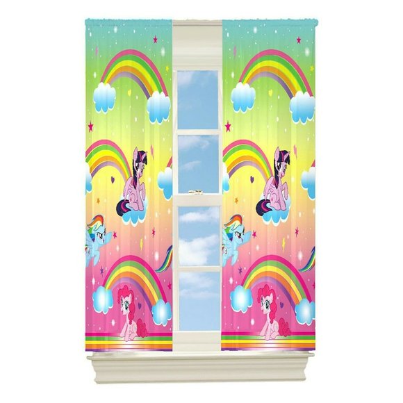 My Little Pony Rainbow Dreams Room Darkening Drapes Window Curtains 2 Pa… - Picture 1 of 13
